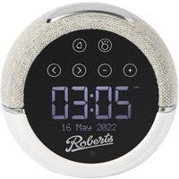 Roberts Zen Plus DAB DAB+ FM Bluetooth Bedside Clock Radio White