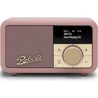 Roberts PETITE2 FM/DAB/DAB+ Portable Radio, Bluetooth, Alarm, Dusty Pink