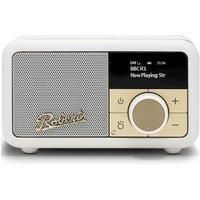 Roberts PETITE2 FM/DAB/DAB+ Portable Radio, Bluetooth, Alarm, Pastel Cream