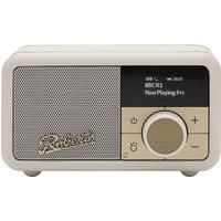 Roberts PETITE2 FM/DAB/DAB+ Portable Radio, Bluetooth, Alarm, Pastel Cream