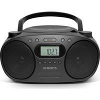 Roberts ZoomboxFM Stereo CD/FM/AM Portable Music Player - Black
