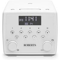 Roberts SOUND49 FM/DAB/DAB+ Digital Radio with Bluetooth, Alarms and CD Player, white