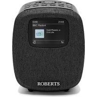 Roberts ORTUS5 FM/DAB/DAB+ Digital Clock Radio with Bluetooth, Alarms and Colour Display, Black