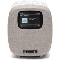 Roberts ORTUS5 FM/DAB/DAB+ Digital Clock Radio with Bluetooth, Alarms and Colour Display, White