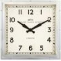 Roger Lascelles Clocks Smiths 41cm English Wall Clock Roger Lascelles Clocks Finish: Silver  - Size: 38cm H X 38cm W X 9cm D