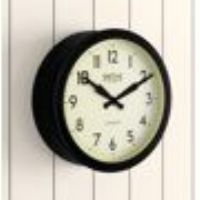 Roger Lascelles Clocks Smiths 38cm Wall Clock Roger Lascelles Clocks Finish: Black  - Size: 14cm H X 36cm W X 22cm D