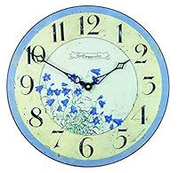 Roger Lascelles Bluebells Wall Clock, 14.2-Inch