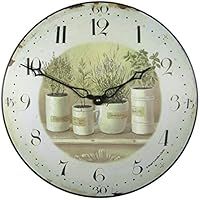 Herb Pots Wall Clock - 36cm