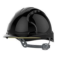 JSP EVO2 One Size Safety Helmet with Slip Ratchet - Black - Vented - (AJF030-001-100)