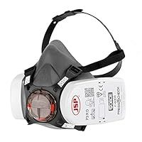 JSP Force 8 Half Mask Respirator fitted with JSP Press to Check P3 Dust Filters - (BHT0A3-0L5-N00)