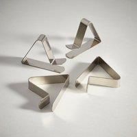 Pack of 4 Silver Tablecloth Clips