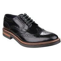 Base London WOBURN Mens Formal Office Polished Leather Lace Up Brogue Shoes