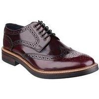 Base London WOBURN Mens Formal Office Polished Leather Lace Up Brogue Shoes