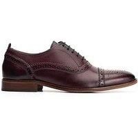 Base London Brogue Shoes Mens Cast Waxy Washed Leather Oxford Formal Lace Ups
