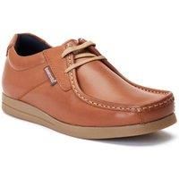 Base London Event Dark Tan Leather Mens Shoes Standard Fit 8 UK