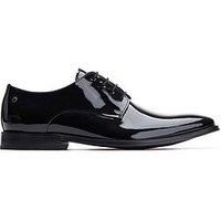 Base London Mens Marley Derby Shoes Leather Lace-Up Work School Formal Smart