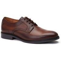 Base London Mens Drake Waxy Brown Leather Derby Shoes UK 7