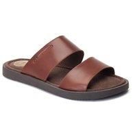 Base London Maven Leather Men's Burnt Brown Sandals