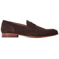Base Mens Smart Shoes Bruno Suede Slip On brown UK Size