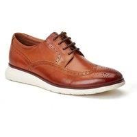Base London Mens Flight Leather Brogue Shoes