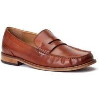 Base London Garfield Tan Leather Male Mens Classic Slip On Shoes