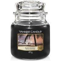Yankee Candle Medium Jar Candle, Black Coconut
