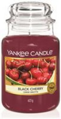 Yankee Candle Scented Candle | Black Cherry Large Jar Candle | Burn Time: Up to 150 Hours