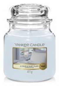 Yankee Candle Scented Candle | A Calm and Quiet Place Medium Jar Candle| Burn Time: Up to 75 Hours