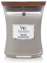 Woodwick Medium Hourglass Scented Candle | Fireside | with Crackling Wick | Burn Time: Up to 60 Hours, Fireside