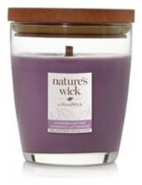 Nature's Wick Medium Jar Candle with Lid Lavender & Oat Milk