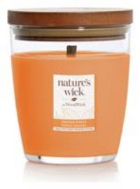 Nature's Wick Medium Jar Candle with Lid - Orange Papaya