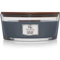 Woodwick Evening Onyx scented candle with wooden wick (hearthwick) 453 g