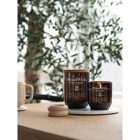 Woodwick Ginger & Turmeric scented candle with wooden wick 368 g
