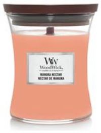 WoodWick Candle Manuka Nectar Medium Hourglass Scent Decor Gift Fragrance