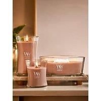 WoodWick Scented Candle with Crackling Wick | Patchouli Crème Large Hourglass Candle | Long Burning Candles: Up to 130 Hours | Perfect Gifts for Women