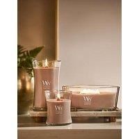 WoodWick Scented Candle with Crackling Wick | Patchouli Crème Medium Hourglass Candle | Long Burning Candles: Up to 60 Hours | Perfect Gifts for Women