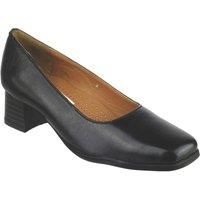 Amblers Womens Walford Leather Court in Black - Size 7 UK - Black