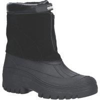 Cotswold Mens Boots Black Zip Up Waterproof Snow Boot Venture