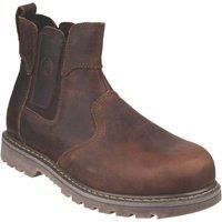 Amblers FS165 Mens Pull On Safety Dealer Boots Chelsea Ankle Work Shoes UK 4-13