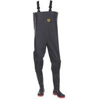 Danube Chest Safety Wader - Black/Red - 10.5