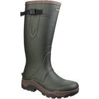 Cotswold Compass green premium rubber neoprene lined wellington boots