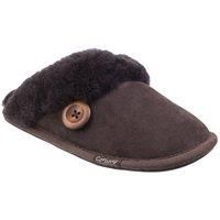 Cotswold Lechlade Womens Brown Suede Mule Slipper - Size 6 UK - Brown
