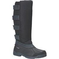 Cotswold Kemble Black Textile Weather Wellingtons TPR Textile