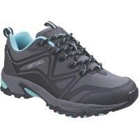 Cotswold Abbeydale Low Womens Shoes Grey/Black/Aqua 3 UK