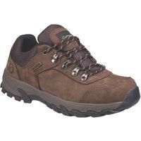 Cotswold Hawling brown waterproof memory foam lace up walking hiking shoes