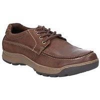 Mens Hush Puppies Tucker Casual Lace Up Smart Leather Shoes Sizes 6 to 12