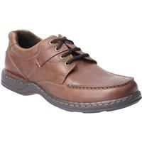 Hush Puppies Randall II Mens Brown Leather Lace Up Casual Work Shoes Size 8-12