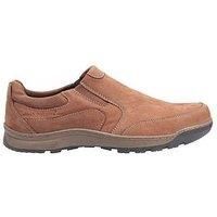Mens Hush Puppies Jasper Casual Slip On Smart Leather Shoes Sizes 6 to 15
