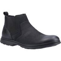 Hush Puppies Tyrone Mens Black Leather Smart Casual Dealer Chelsea Boots