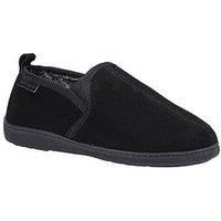 Hush Puppies Men/'s Arnold Slipper, Black, 9 UK